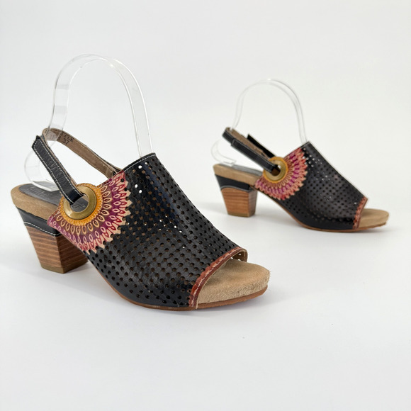 Spring Step Shoes - L’Artiste Spring Step Sandal Boho Art Size EU 37 US 6.5 Millie Leather Slingback